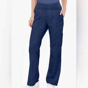 Healing Hands Purple Label Yoga Navy Tori Scrub Pants MT